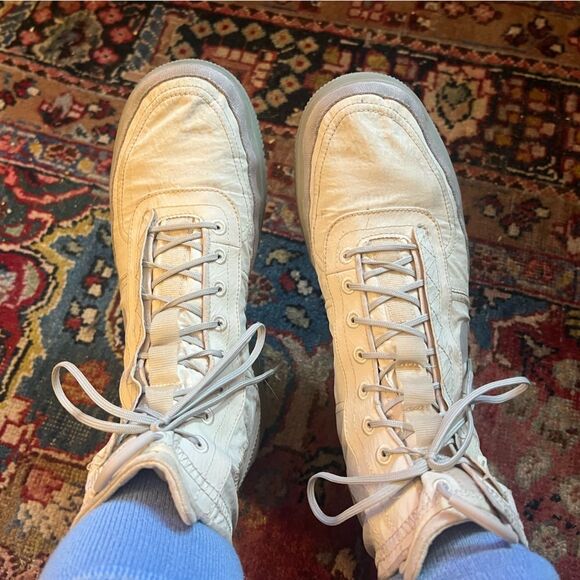 Nike Air Force One Shell Sail Desert Sand Atmosphere Grey Sneaker Boot Size 9 - Picture 2 of 14